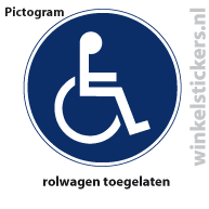 Pictogram 5 stuks 'rolwagen' PICTO-179