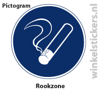Pictogram 5 stuks 'rookzone' PICTO-183