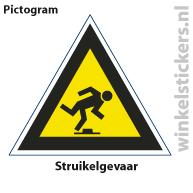 Pictogram 5 stuks 'struikel' PICTO-099