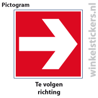 Pictogram 5 stuks 'volgen' PICTO-034