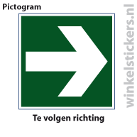 Pictogram 5 stuks 'richting' PICTO-049