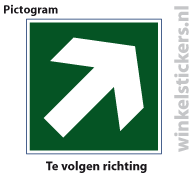 Pictogram 5 stuks 'richting' PICTO-050