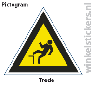 Pictogram 5 stuks 'trede' PICTO-113