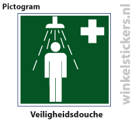 Pictogram 5 stuks 'douche' PICTO-055