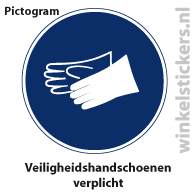 Pictogram 5 stuks 'handschoenen' PICTO-173