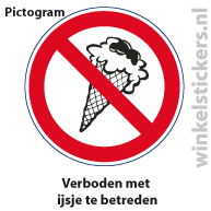 Pictogram 5 stuks 'ijsje' PICTO-015