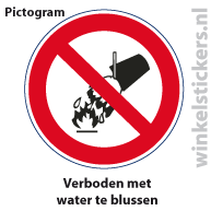 Pictogram 5 stuks 'blussen' PICTO-005