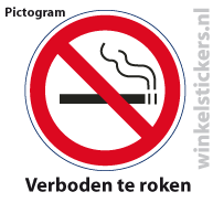Pictogram 5 stuks 'roken' PICTO-001