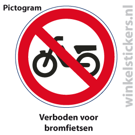 Pictogram 5 stuks 'bromfietsen' PICTO-151
