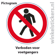 Pictogram 5 stuks 'voetgangers' PICTO-004 