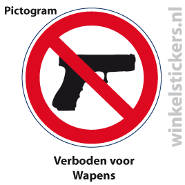Pictogram 5 stuks 'wapens' PICTO-152