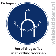 Pictogram 5 stuks 'gasfles' PICTO-165