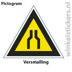 Pictogram 5 stuks 'versmalling' PICTO-133