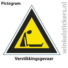 Pictogram 5 stuks 'verstikking' PICTO-135