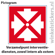 Pictogram 5 stuks 'verzamelpunt' PICTO-039