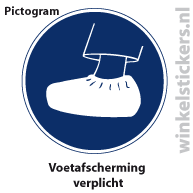 Pictogram 5 stuks 'voet' PICTO-178