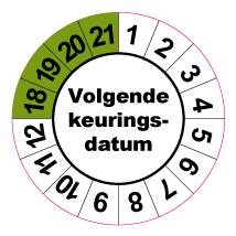 Keuringssticker KS-004