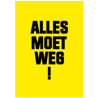 Poster alles moet weg O-006-geel-swatch