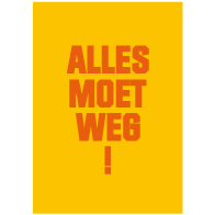 Poster alles moet weg O-006-oranje-swatch