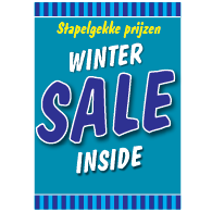 Poster sale winter blauw STA-105