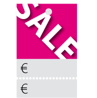 Prijskaartjes Sale roze met scheurrand PR-0001