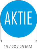 productstickers aktie rond STV-005