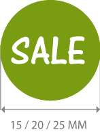 productstickers sale rond STV-007