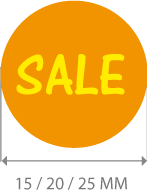 productstickers sale rond STV-008