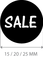 productstickers sale rond STV-007