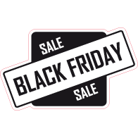 Raamsticker Black Friday vierkant VA-0104