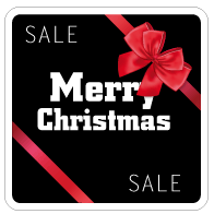 Raamsticker christmas sale vierkant VI-018
