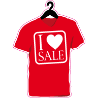 Raamsticker i love sale VA-0044