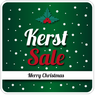 Raamsticker kerst sale vierkant VI-019