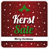 Raamsticker kerst sale vierkant VI-019