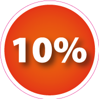Raamsticker korting rond CI-0045