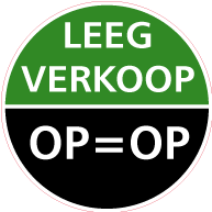 Raamsticker leegverkoop op=op CI-0029