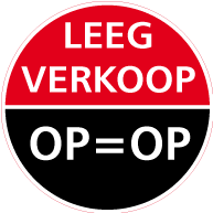 Raamsticker leegverkoop op=op CI-0029