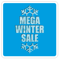 Raamsticker winter sale vierkant VI-023