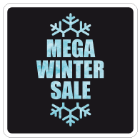 Raamsticker winter sale vierkant VI-023