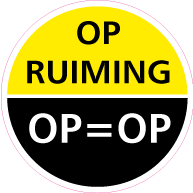 Vloersticker opruiming op=op VLCI-0027