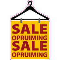 Raamsticker sale opruiming VA-0043