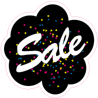 Raamsticker sale VA-0036