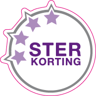 Raamsticker ster korting VA-0019