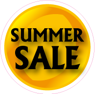 Raamsticker summer sale CI-0042