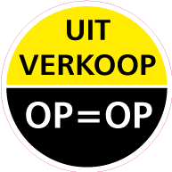 Raamsticker uitverkoop op=op CI-0030