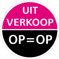 Raamsticker uitverkoop op=op CI-0030