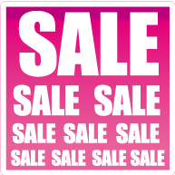 Raamsticker sale vierkant VI-004