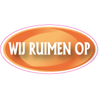 Raamsticker wij ruimen op OV-0010
