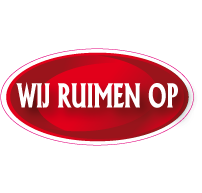 Raamsticker wij ruimen op OV-0010