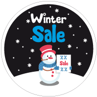 Raamsticker winter sale CI-0054